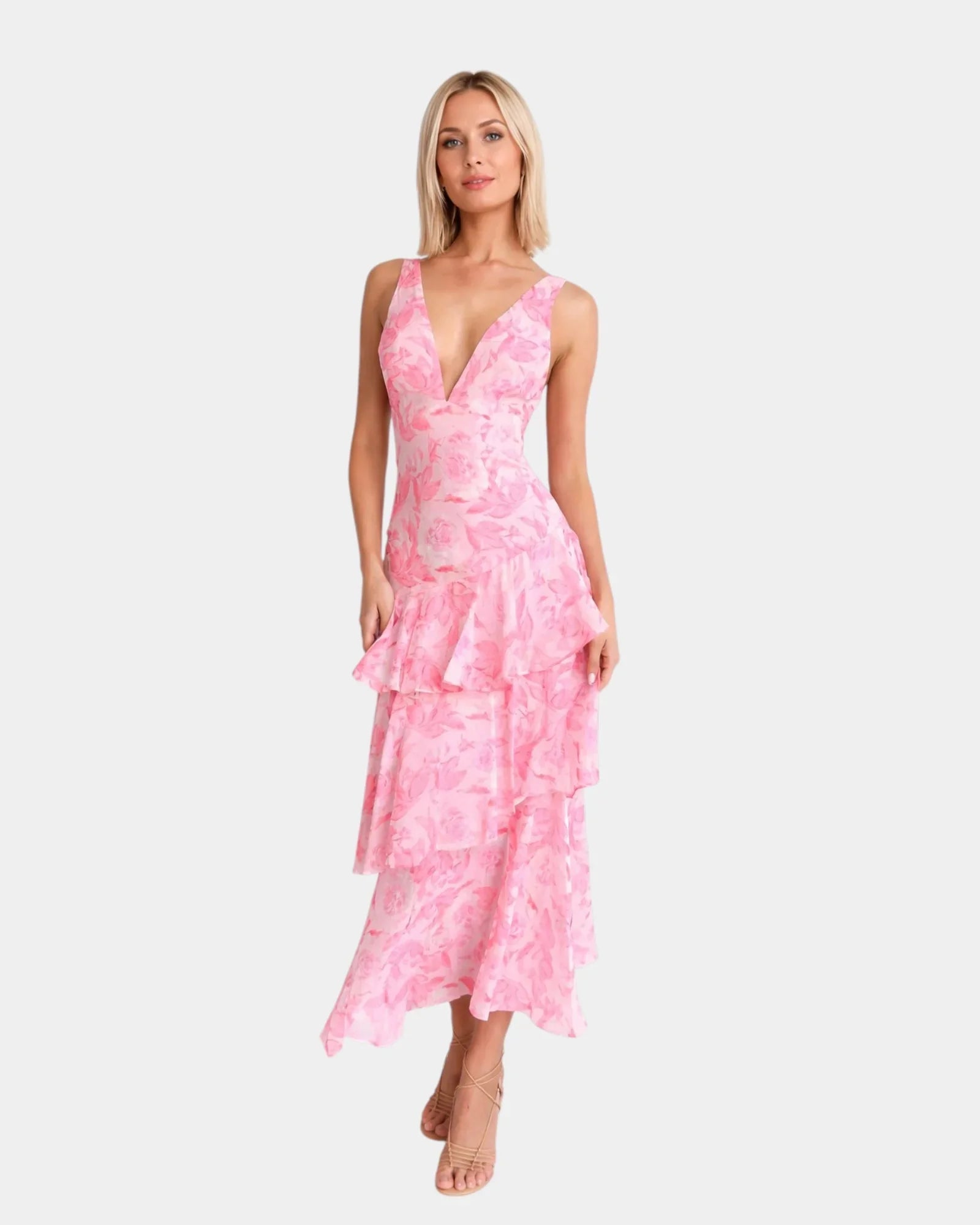 Isa | Elegant Floral Maxi Dress