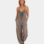 Eulambie | Relaxed Jumpsuit with Embroidered Detail