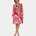 Almond | Elegant summer dress that conceals the midriff