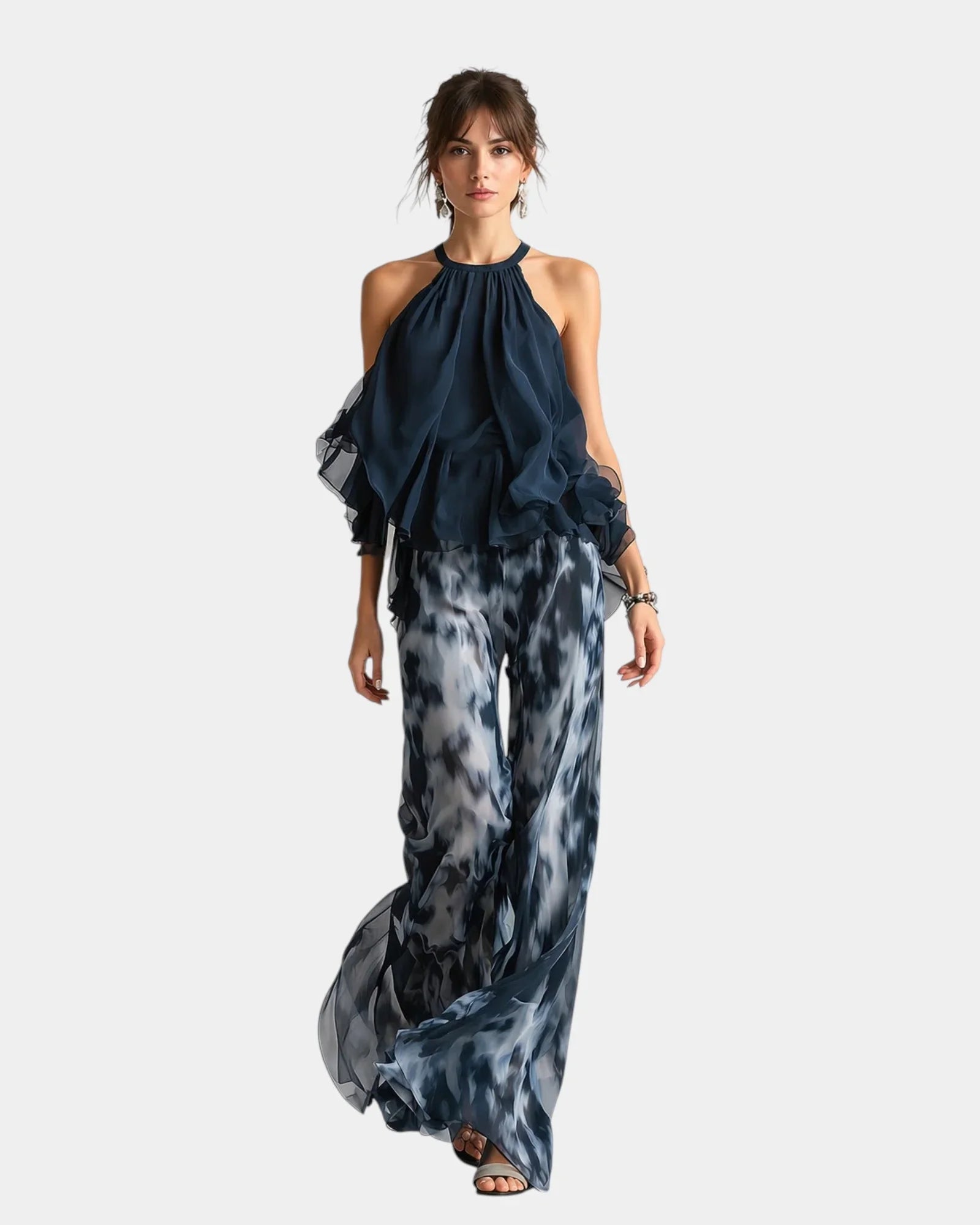 Magali | Elegant Set with Trousers and Blouse