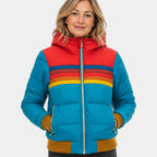 Liorisse | Veste puffer rétro à rayures
