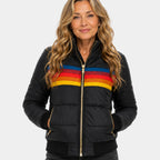 Liorisse | Veste puffer rétro à rayures