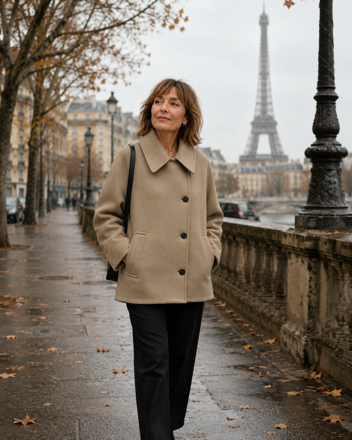 Harmélia | Manteau court élégant