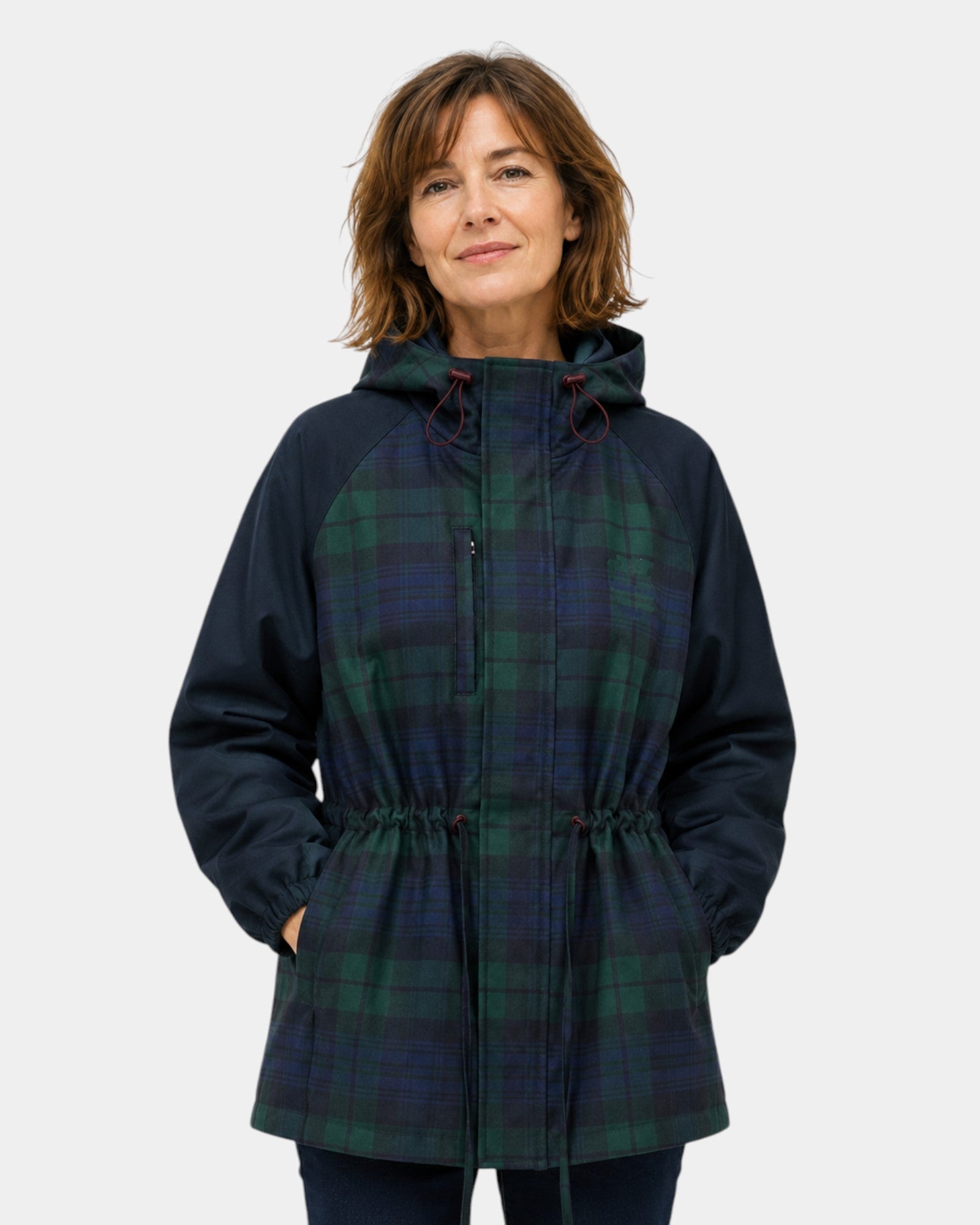 Galysse | Veste oversize à capuche à carreaux