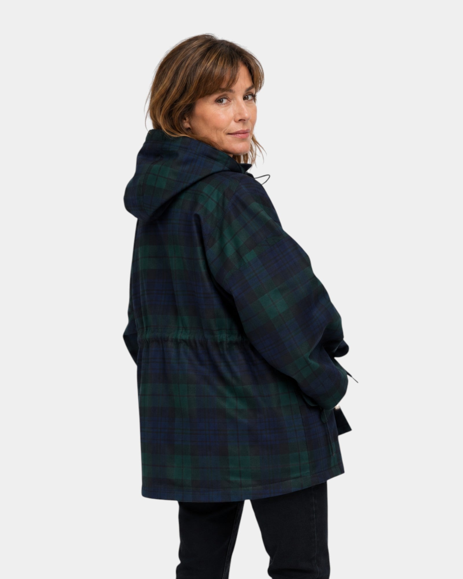 Galysse | Veste oversize à capuche à carreaux