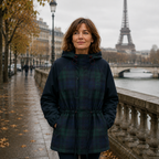 Galysse | Veste oversize à capuche à carreaux