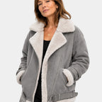 Estélya | Manteau premium en imitation peau de mouton
