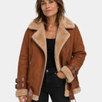 Estélya | Manteau premium en imitation peau de mouton
