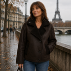 Délianne | Veste en cuir vintage