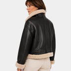 Brisélia | Veste bomber en similicuir