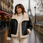 Brisélia | Veste bomber en similicuir