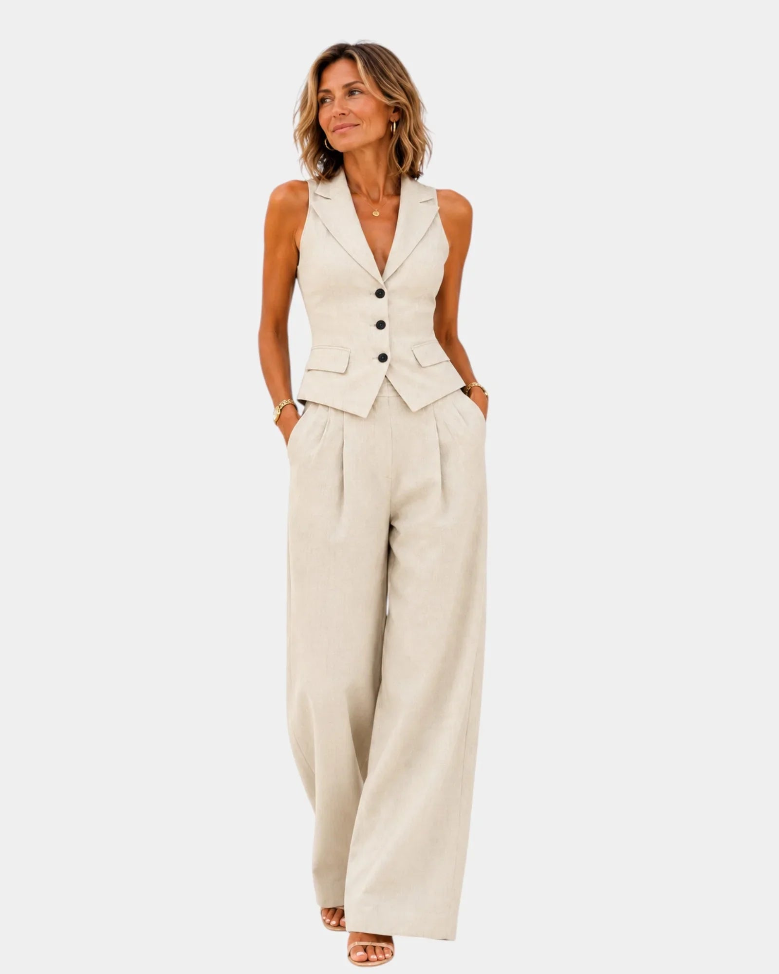 Clarine | Trousers and cardigan set