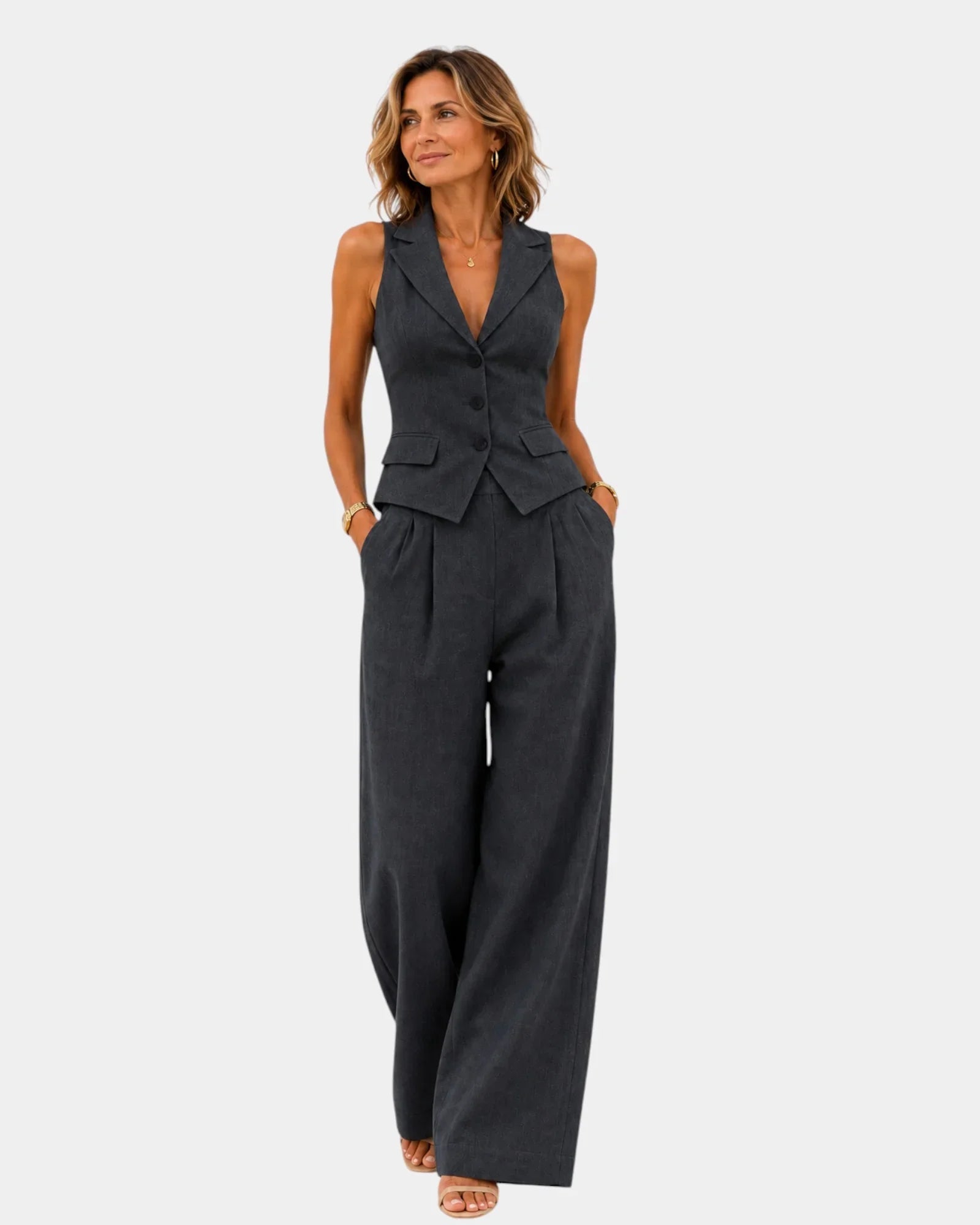 Clarine | Trousers and cardigan set