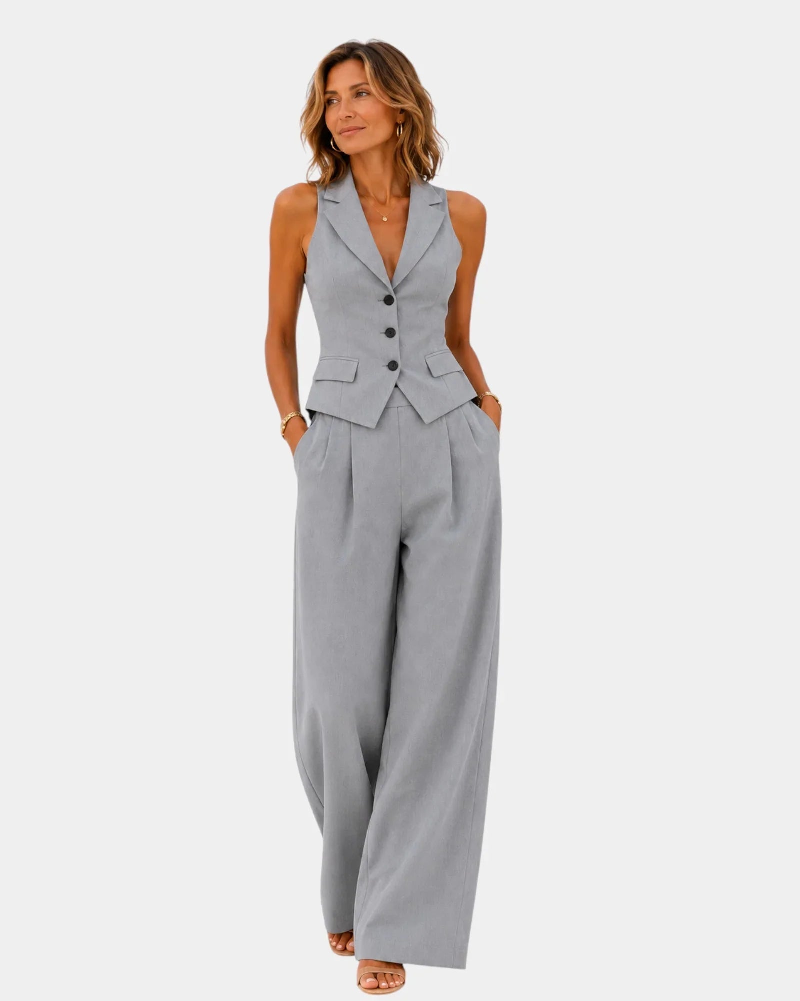 Clarine | Trousers and cardigan set