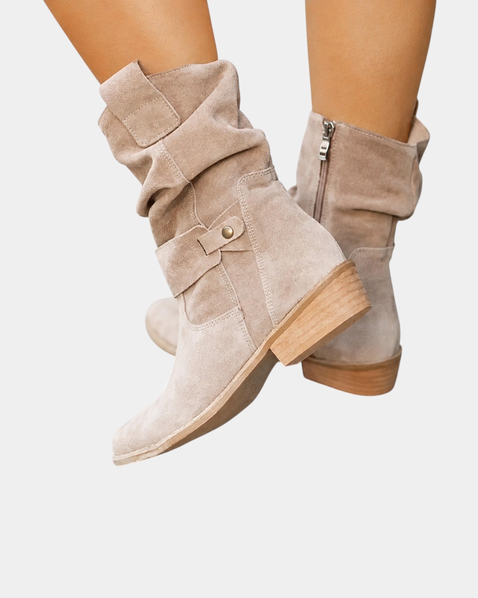 Alissane | Bottes en daim pour femmes à hauteur de genou