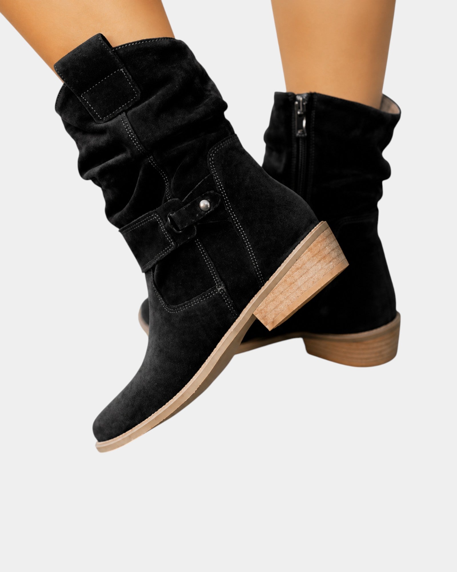 Alissane | Bottes en daim pour femmes à hauteur de genou