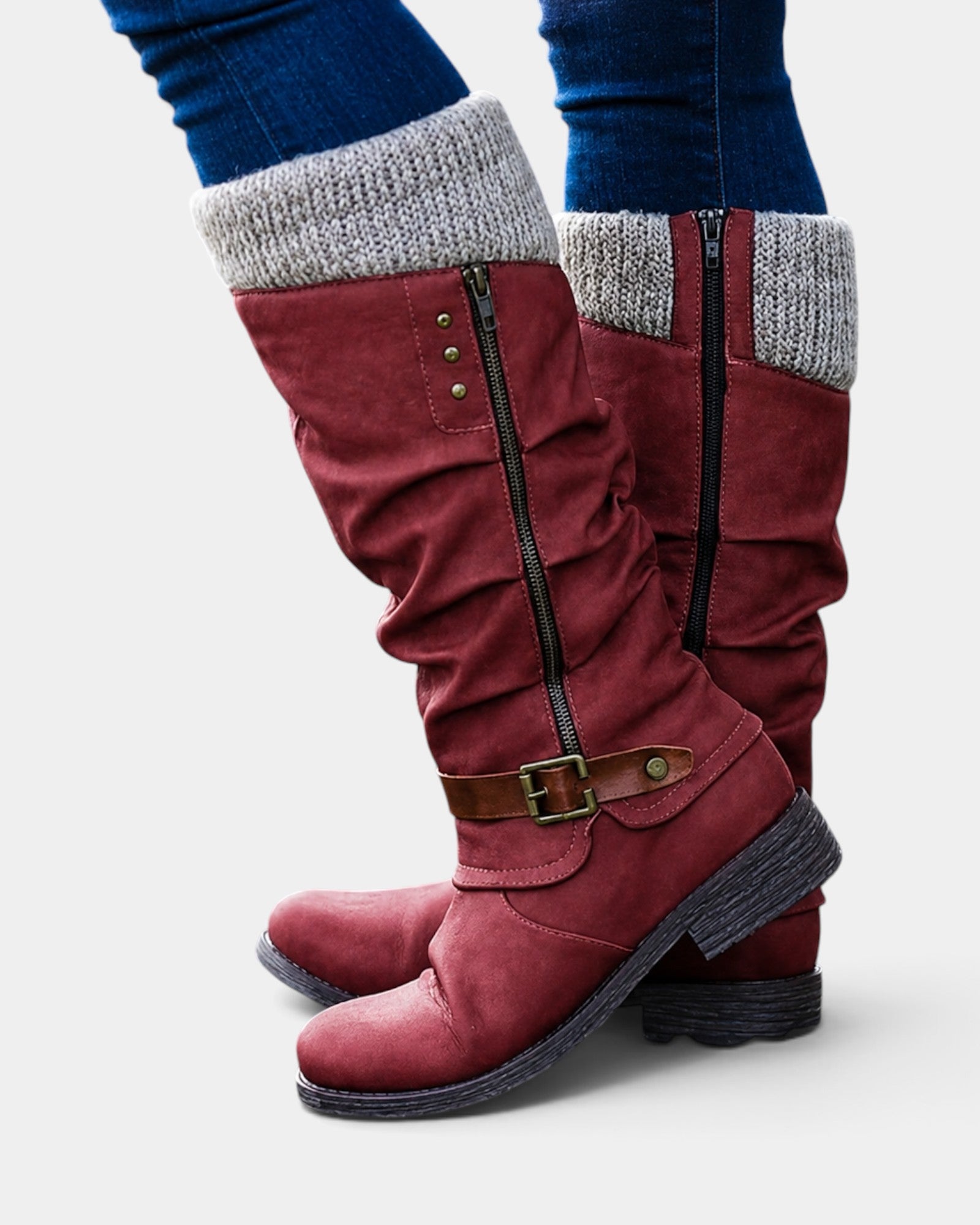Zorélia | Bottes montantes avec semelles en caoutchouc antidérapantes