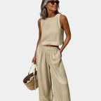 Scheherazade | Cotton and linen blouse and trousers set