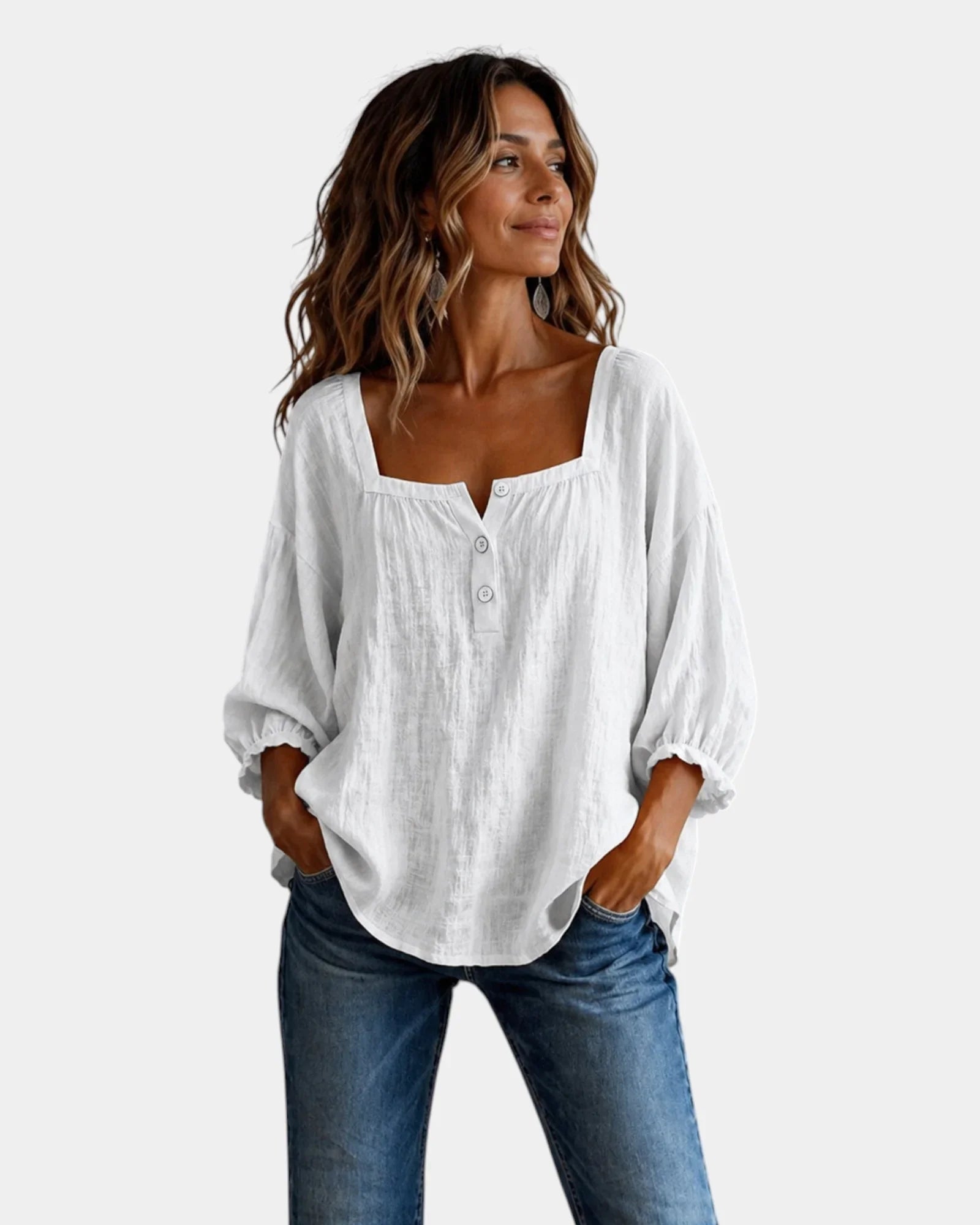 Mounia | Lightweight Long-Sleeve Blouse