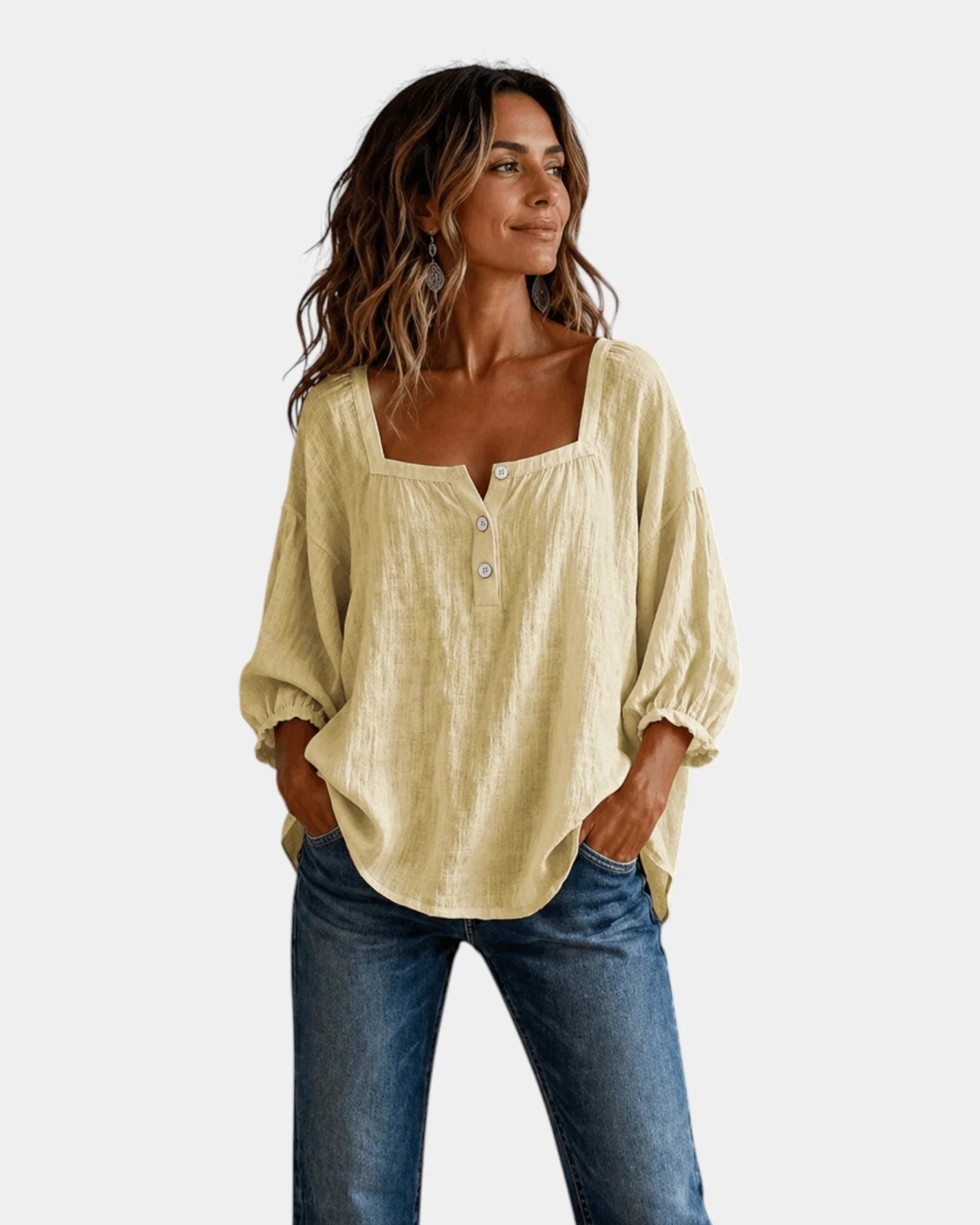 Mounia | Lightweight Long-Sleeve Blouse