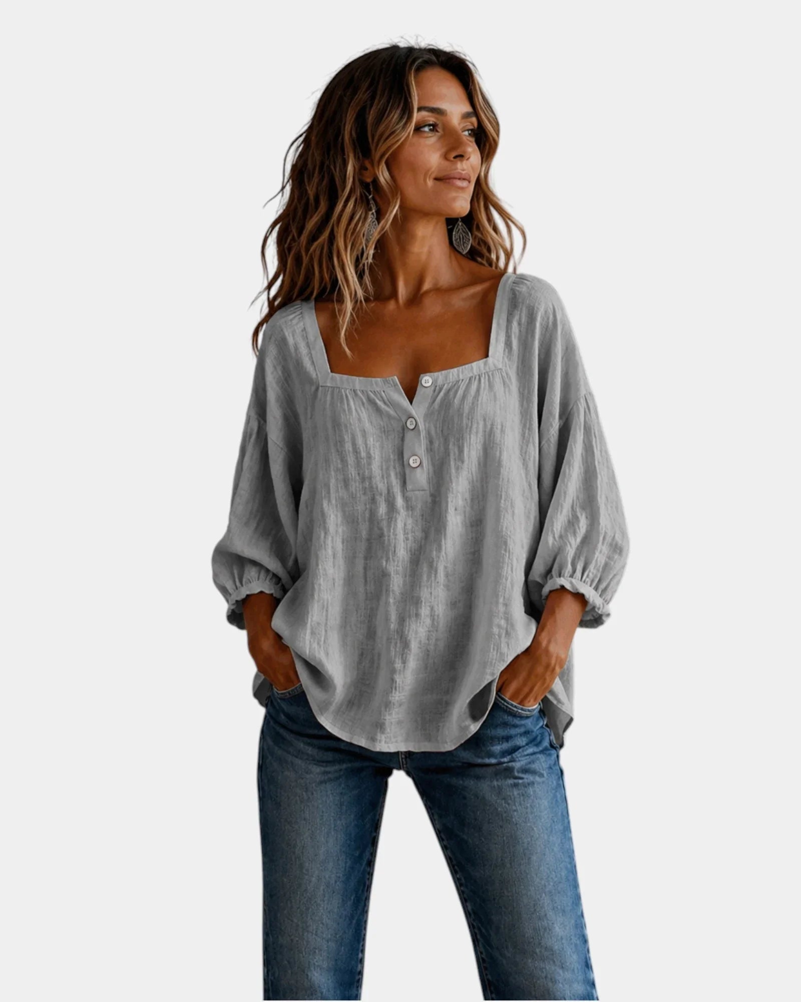 Mounia | Lightweight Long-Sleeve Blouse