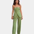 Eda | Set with top and wide-leg trousers