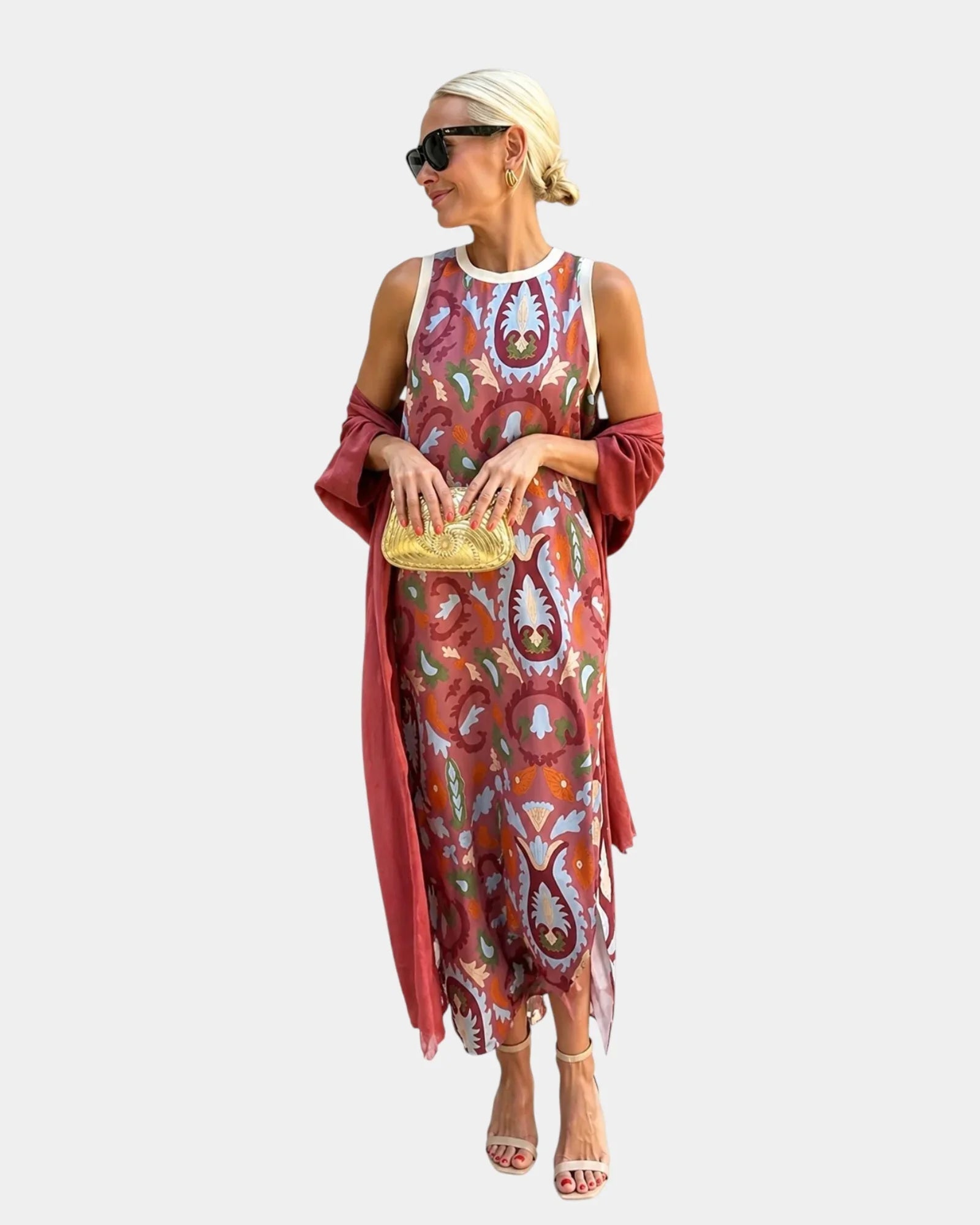 Lynette | Dress and Light Cardigan Set
