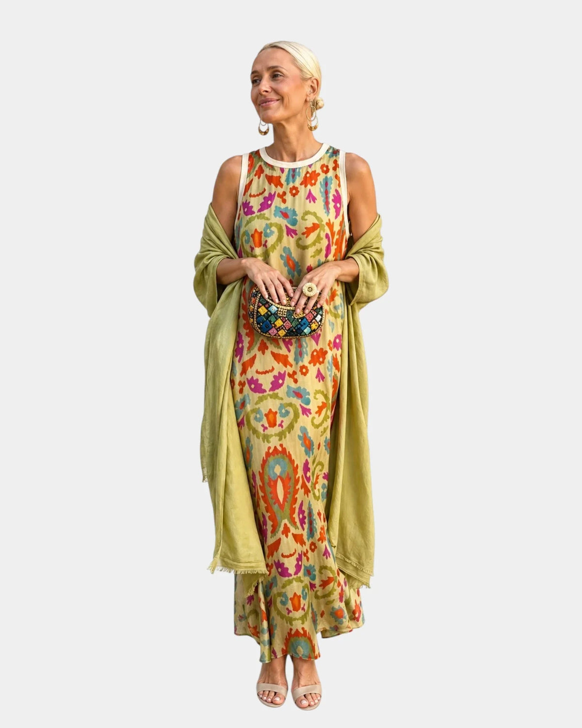 Lynette | Dress and Light Cardigan Set