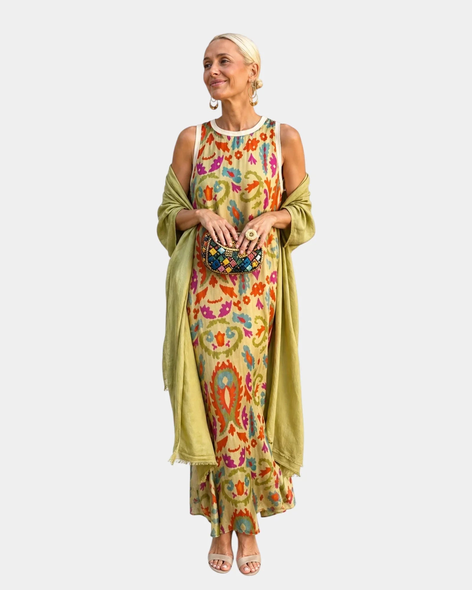 Lynette | Dress and Light Cardigan Set
