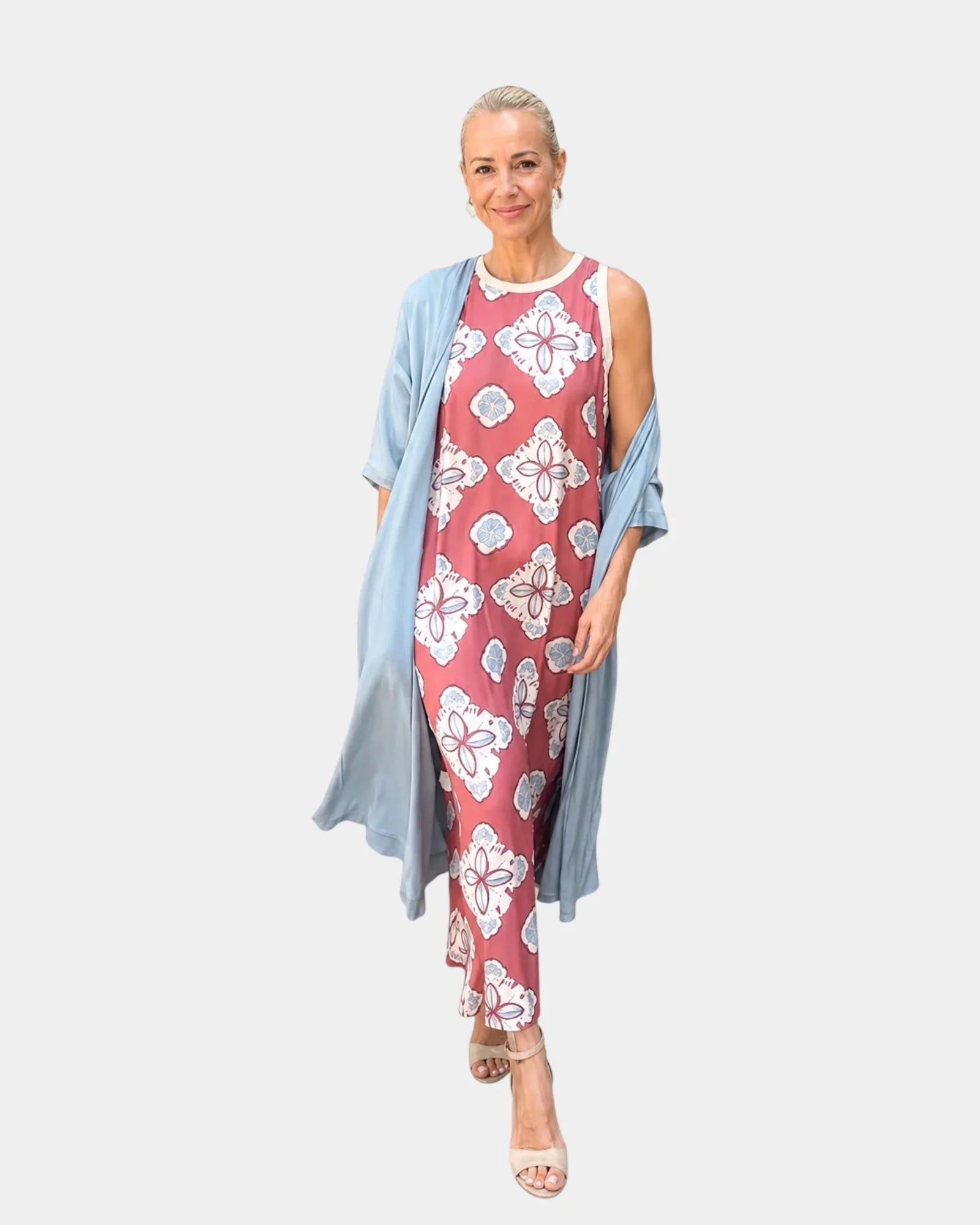 Lynette | Dress and Light Cardigan Set