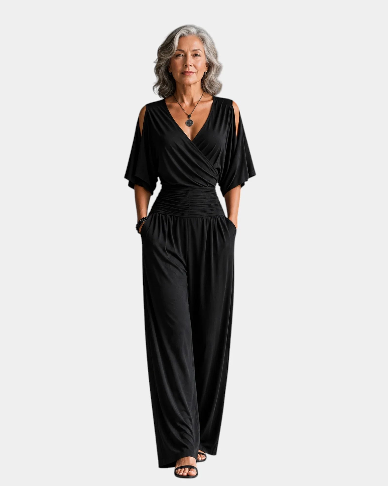 Reine | Elegant Off-the-Shoulder Jumpsuit