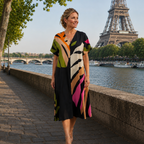 Audomare | Lightweight V-neck dress