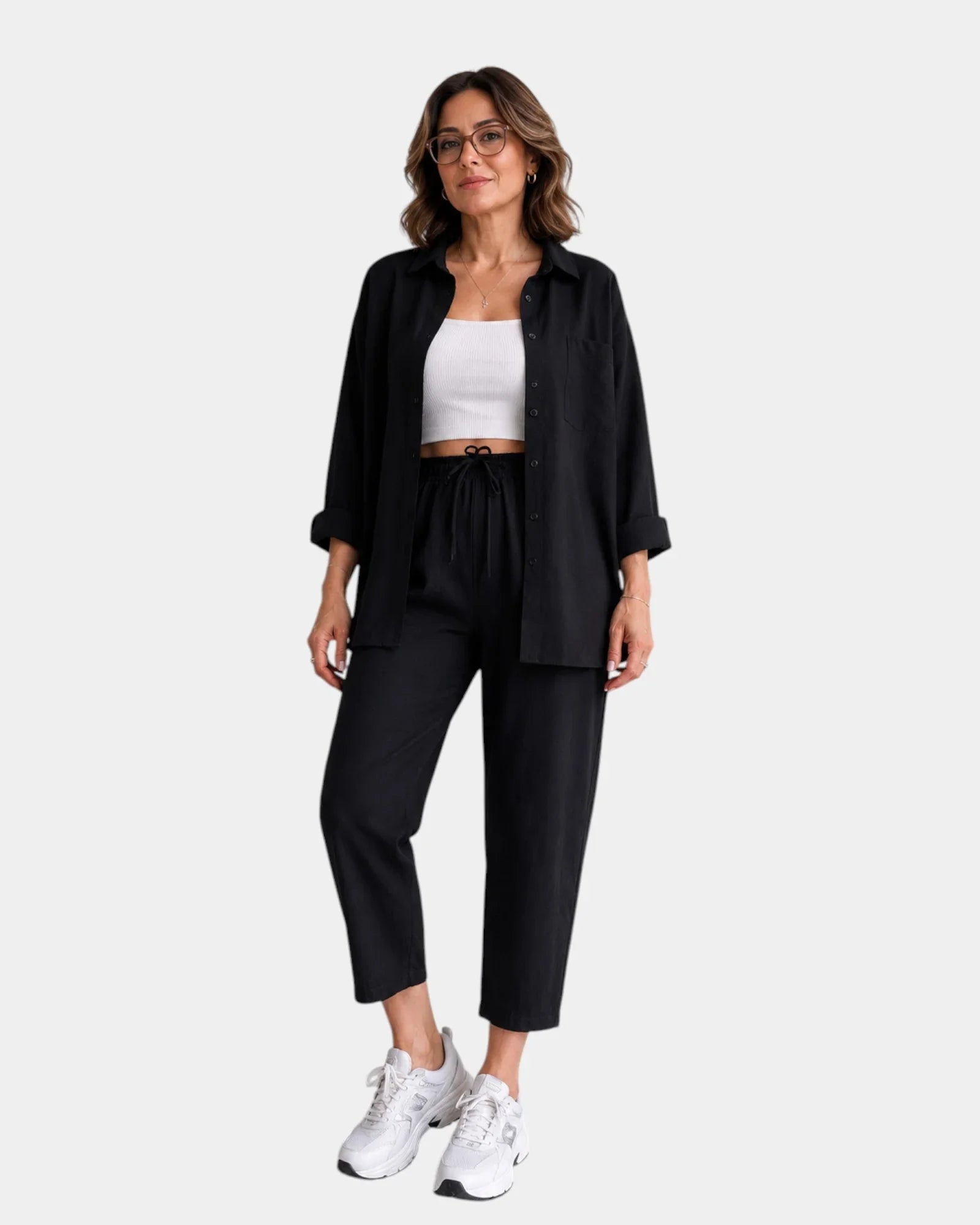 Petronille | Lightweight shirt and trousers set