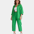 Petronille | Lightweight shirt and trousers set