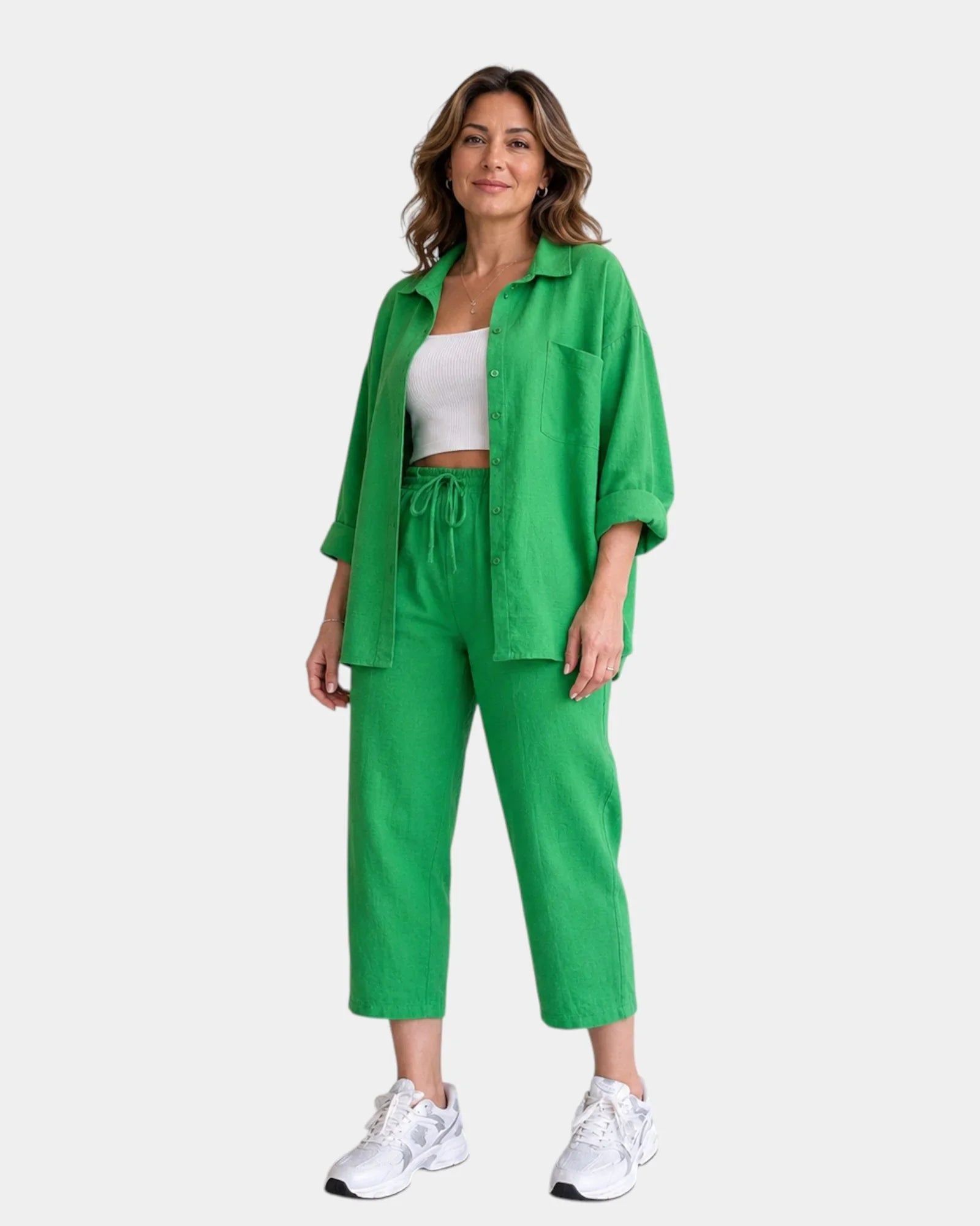 Petronille | Lightweight shirt and trousers set