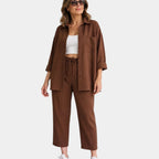 Petronille | Lightweight shirt and trousers set
