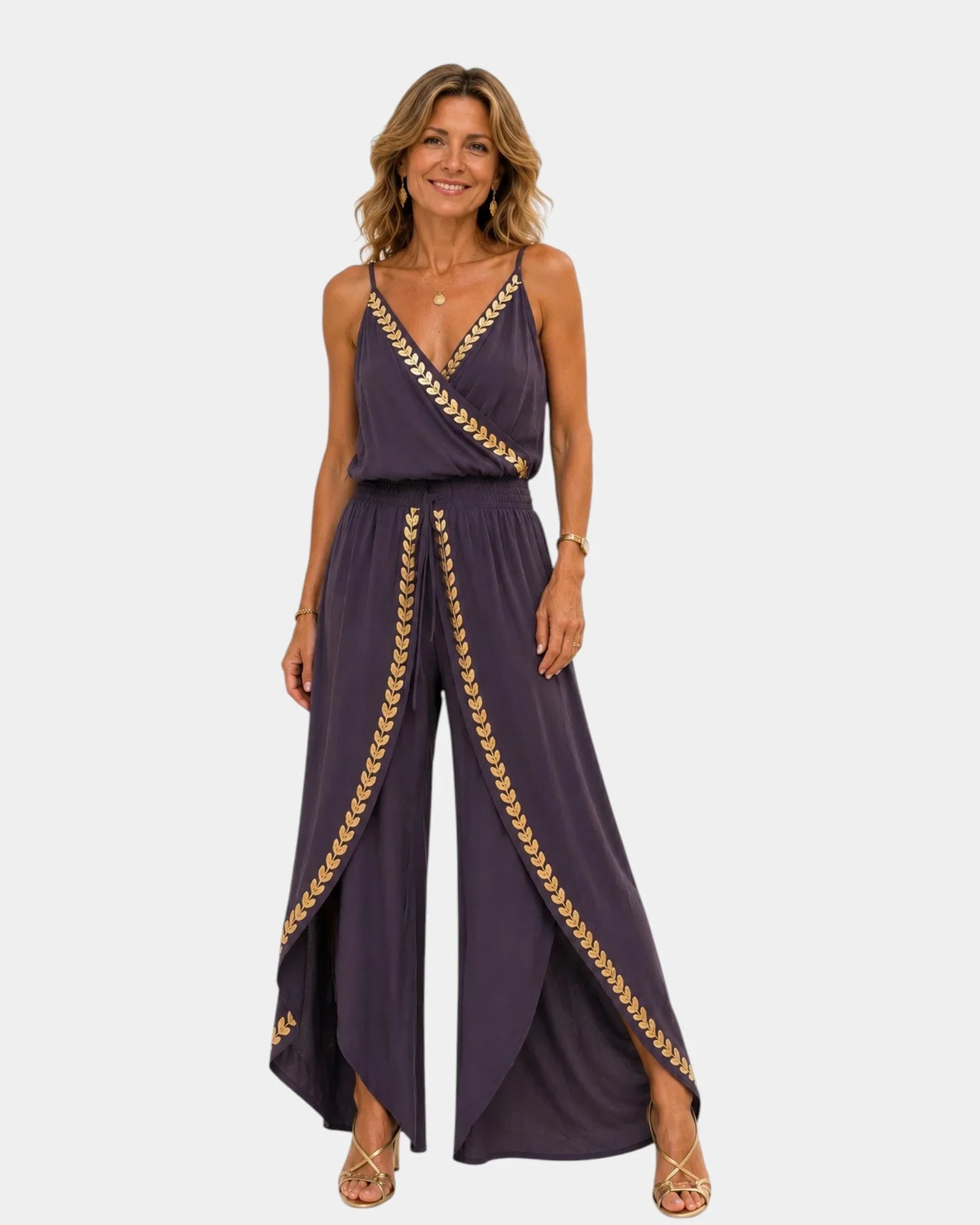 Elire | Jumpsuit with gold details