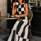 Angelica | Sleeveless Check Dress
