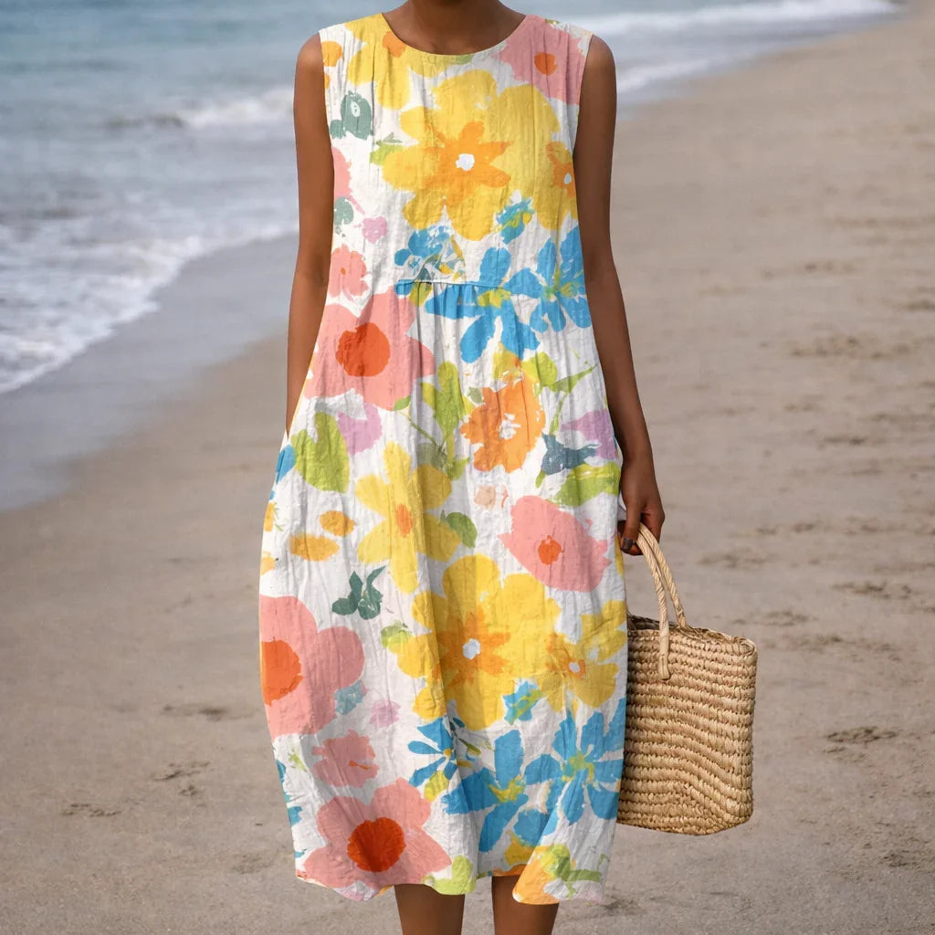 Ella | Pastel Floral Dress