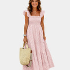 Inaëlle | Vintage Check Maxi Dress