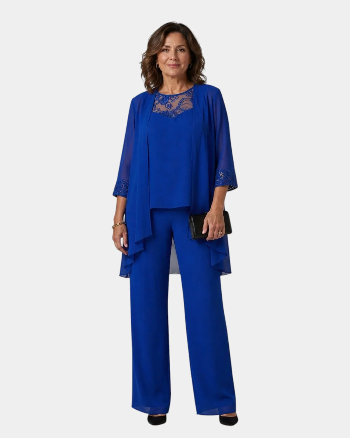 Adalie | Matching trousers, blouse, and coat set