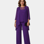 Adalie | Matching trousers, blouse, and coat set