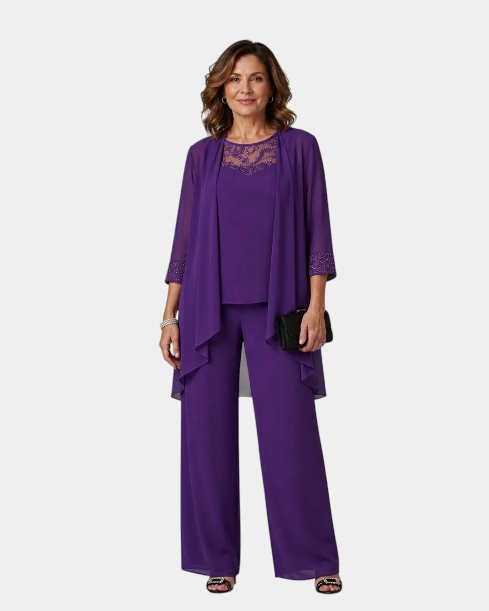 Adalie | Matching trousers, blouse, and coat set