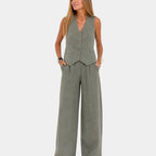 Assia | Sleeveless vest and trousers set