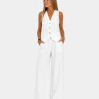 Assia | Sleeveless vest and trousers set