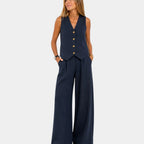 Assia | Sleeveless vest and trousers set