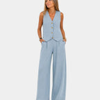 Assia | Sleeveless vest and trousers set