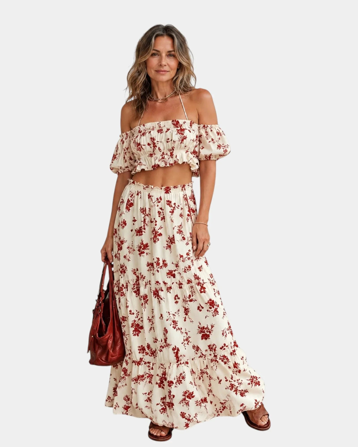 Jélia | Set Composed of a Top and a Long Skirt