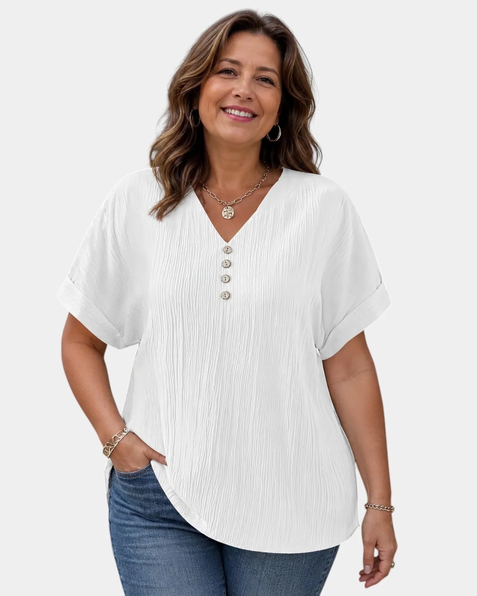 Alwena | V-Neck Blouse