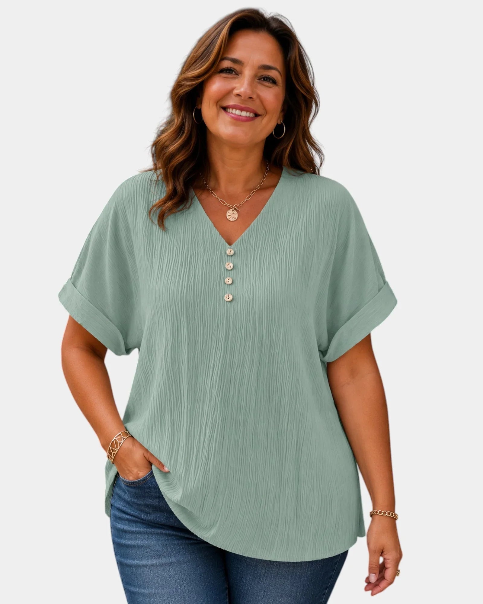 Alwena | V-Neck Blouse